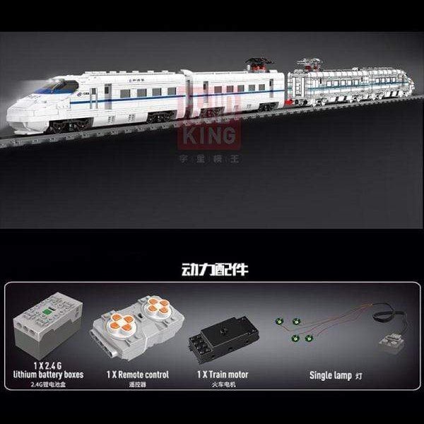 Mould King Toys Mould King 12002 World Railway: CRH2A High-speed Bail Dinning Car