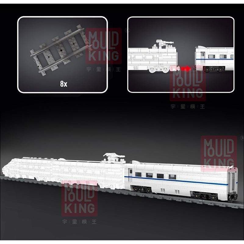 Mould King Toys Mould King 12002 World Railway: CRH2A High-speed Bail Dinning Car