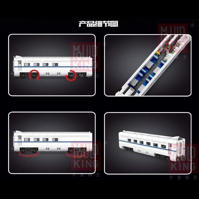 Mould King Toys Mould King 12002 World Railway: CRH2A High-speed Bail Dinning Car