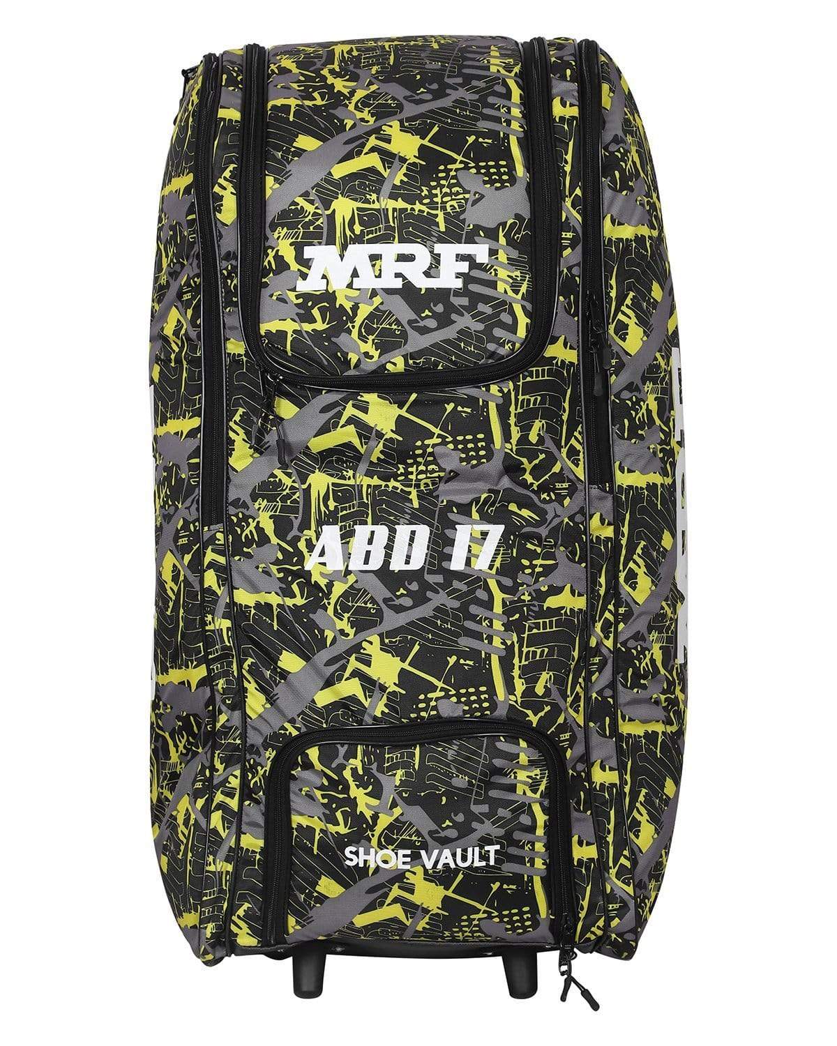 MRF Cricket Bags Red MRF ABD 17 Duffle Wheelie Cricket Bag