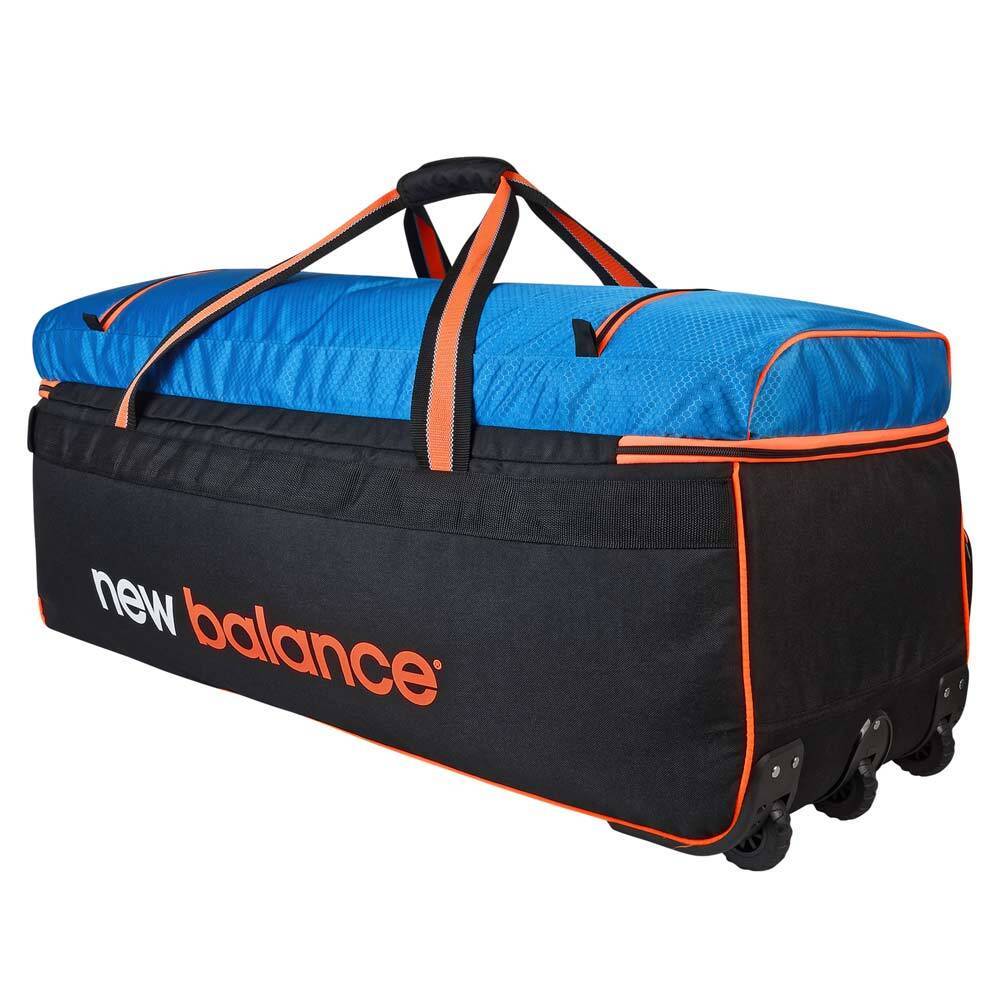 New Balance Cricket Bags New Balance DC880 Wheelie Black/Blue Cricket Kit Bag