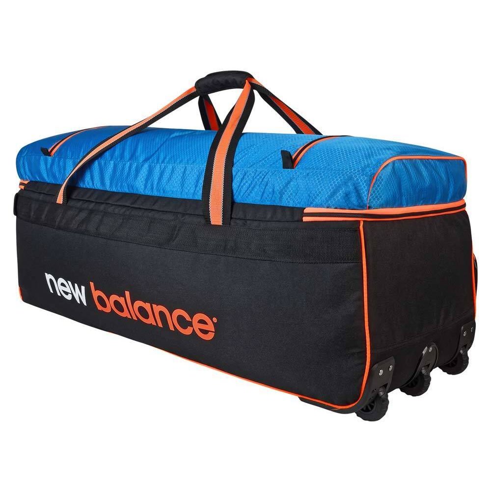 New Balance Cricket Bags New Balance DC880 Wheelie Black/Blue Cricket Kit Bag
