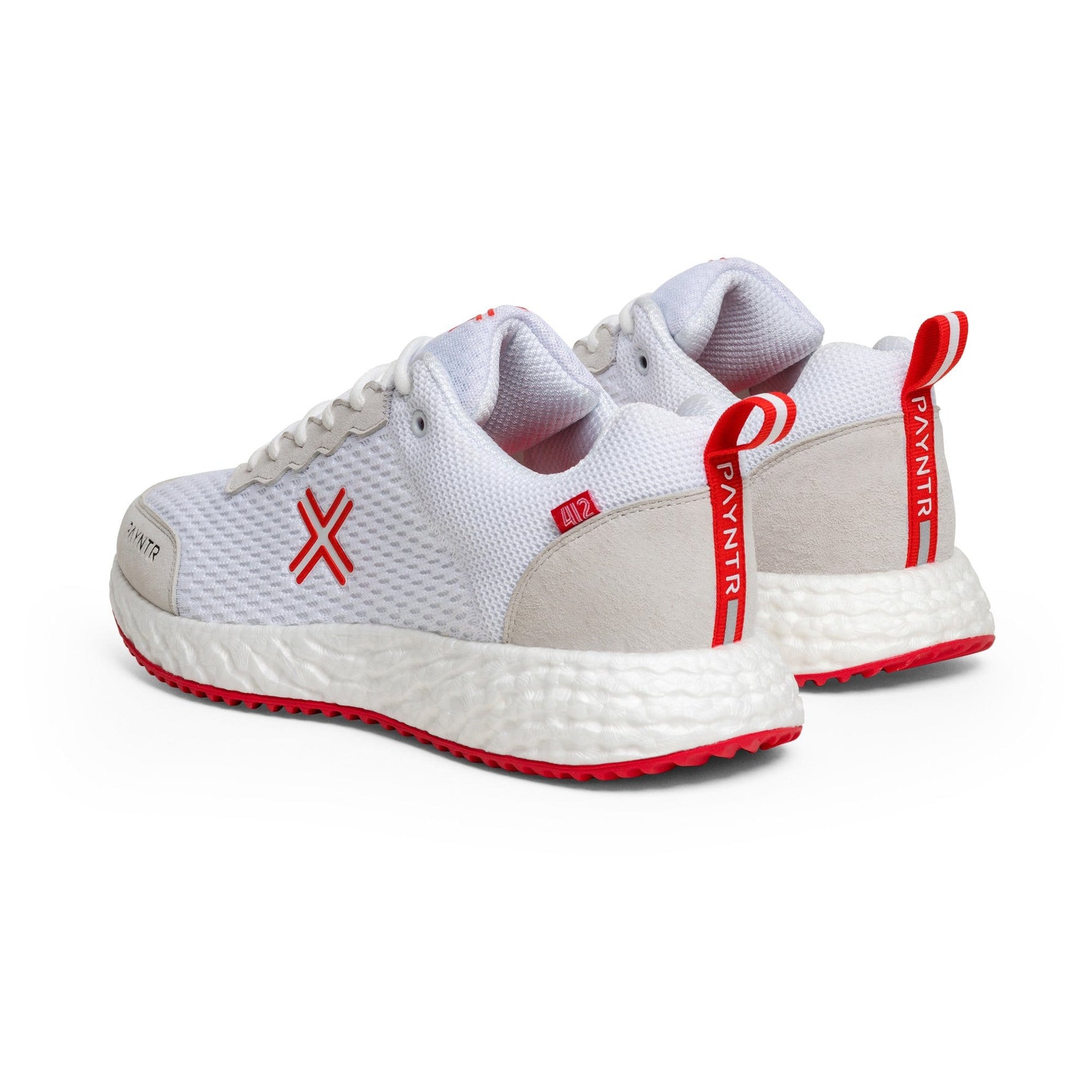 Payntr Footwear 4.5 / White Payntr Bodyline 412 Trainer Cricket Shoes