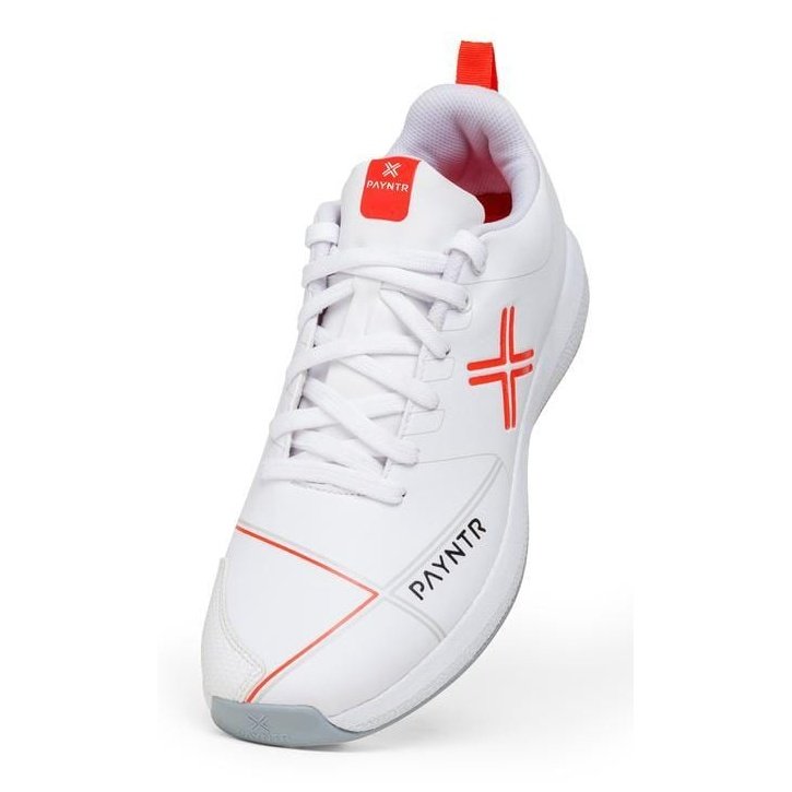 Payntr Footwear 5.5 / White Payntr X Batting Spike Cricket Shoes