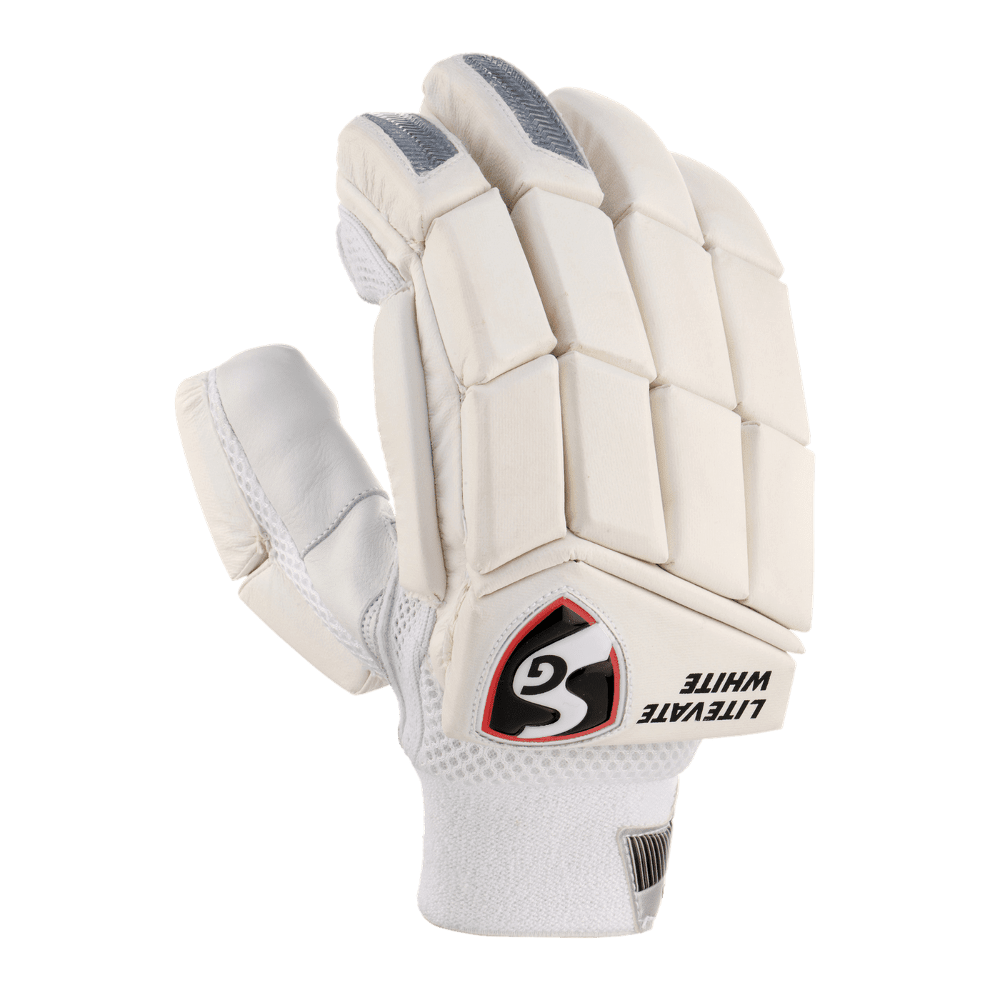 SG Gloves Youth RH SG Litevate White Junior Cricket Batting Gloves