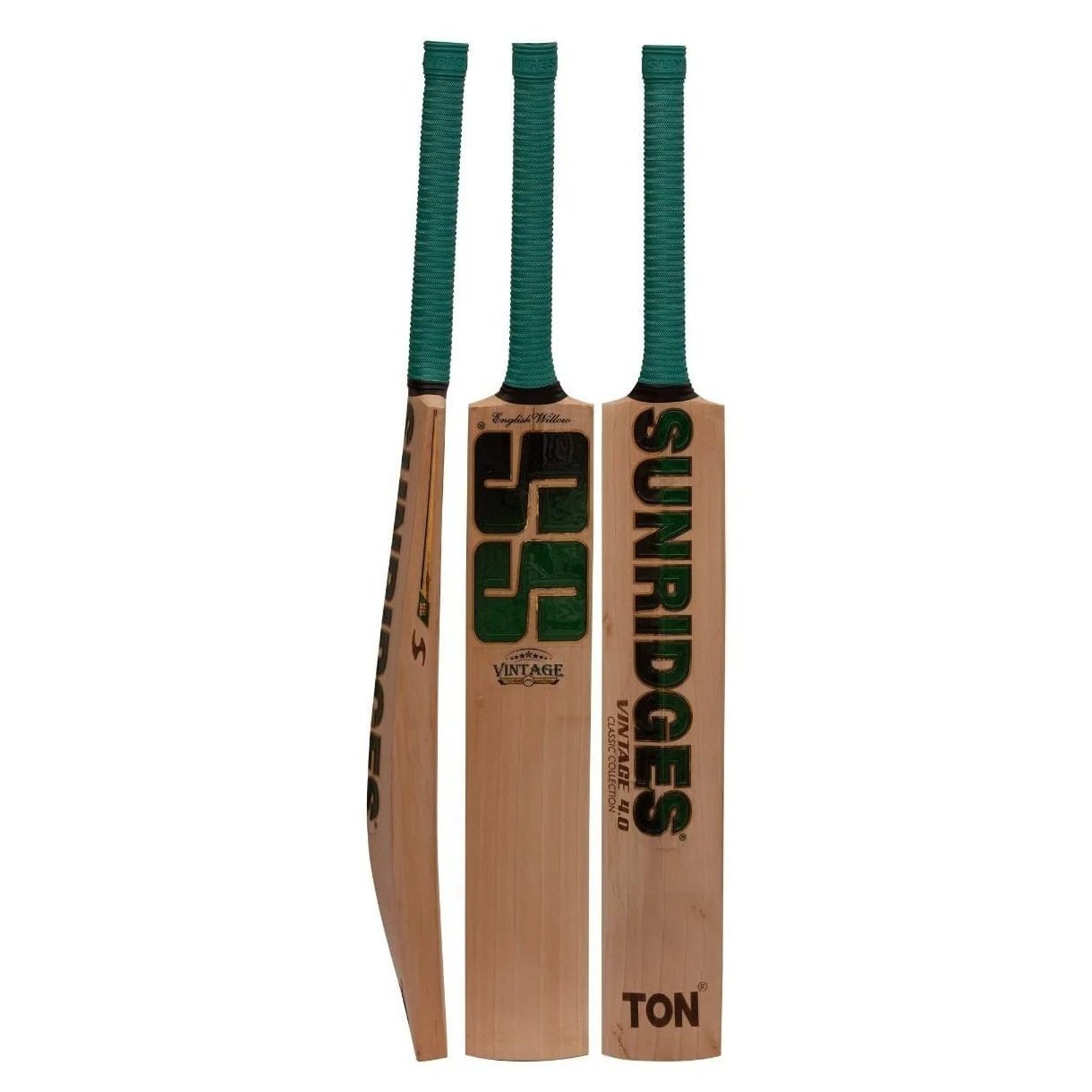 SS Cricket Bats Short Hand / Medium 2lbs 8oz - 2lbs 10oz SS Vintage 4.0 English Willow Cricket Bat