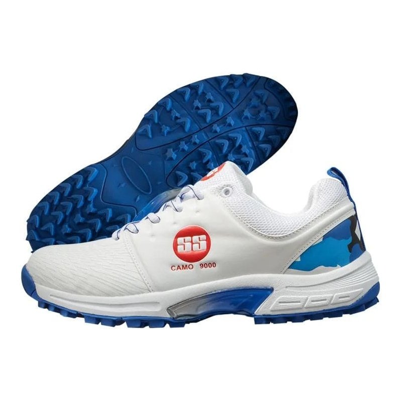 SS sports shoes 10 / Blue SS Camo 9000 Rubber Cricket Shoes