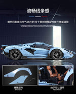 Western Sports Centre MOULD KING 13056S 1:8 Lamborghini Hyper Blue Version with 3868 Pieces