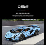 Western Sports Centre MOULD KING 13056S 1:8 Lamborghini Hyper Blue Version with 3868 Pieces
