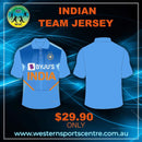 WSC Clothing 6 / Blue Indian Cricket Team Replica Shirt