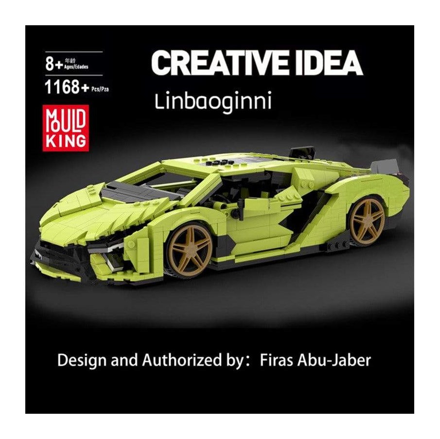 WSC Lego Mould King 10011 Lamborghini Sian Sports Car Building Blocks Toy Set
