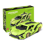 WSC Lego Mould King 10011 Lamborghini Sian Sports Car Building Blocks Toy Set