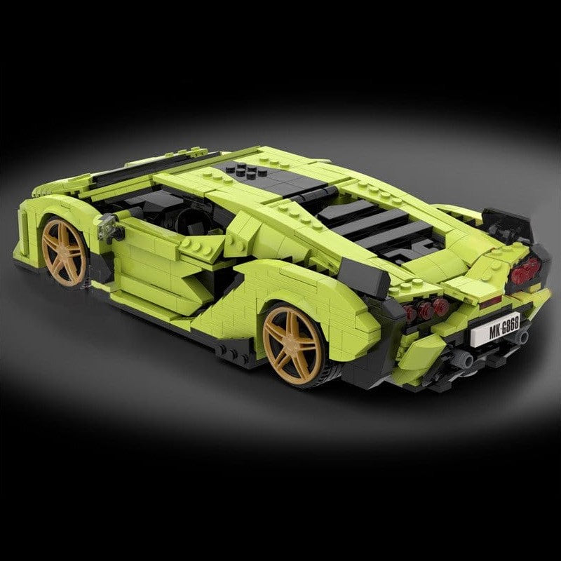 WSC Lego Mould King 10011 Lamborghini Sian Sports Car Building Blocks Toy Set